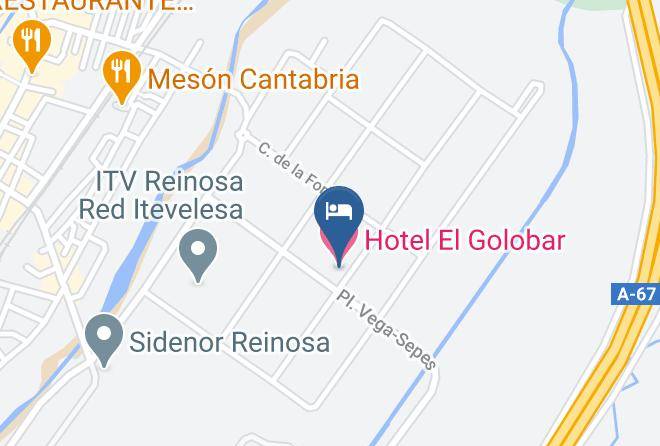 Reinosa - Hotel El Golobar Maps