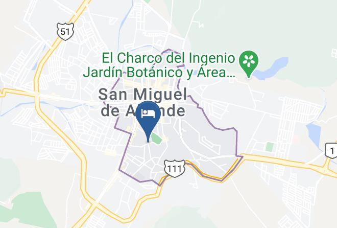 San Miguel De Allende - Hotel El Golpe De Vista Maps