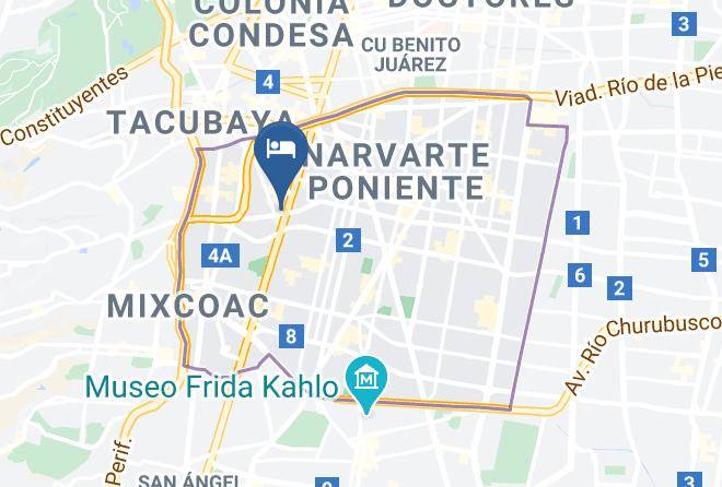 Benito Juarez - Hotel El Greco Maps