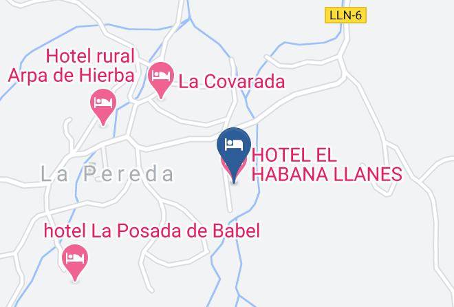 Hotel El Habana Llanes Map