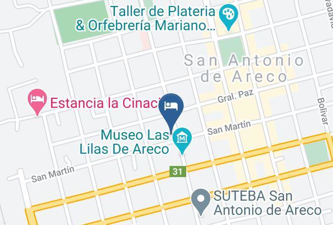 San Antonio De Areco - Hotel El Hornero Maps
