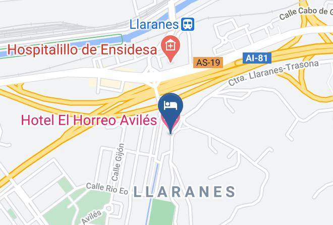 Asturias - Hotel El Horreo Aviles Maps