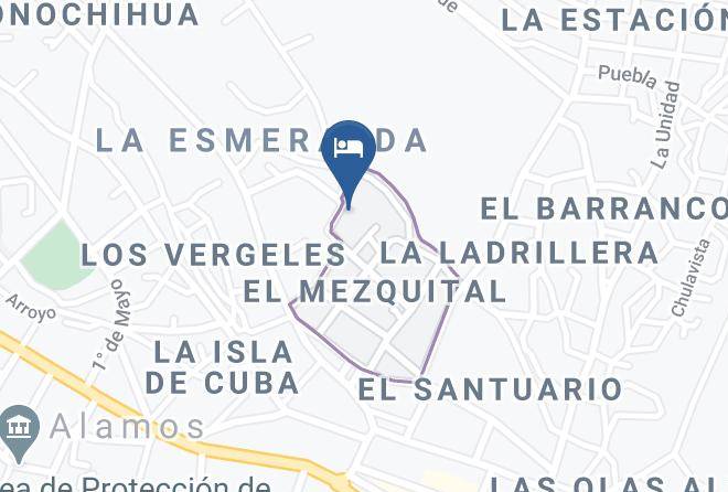 Alamos Municipality - Hotel El Jacalito Maps