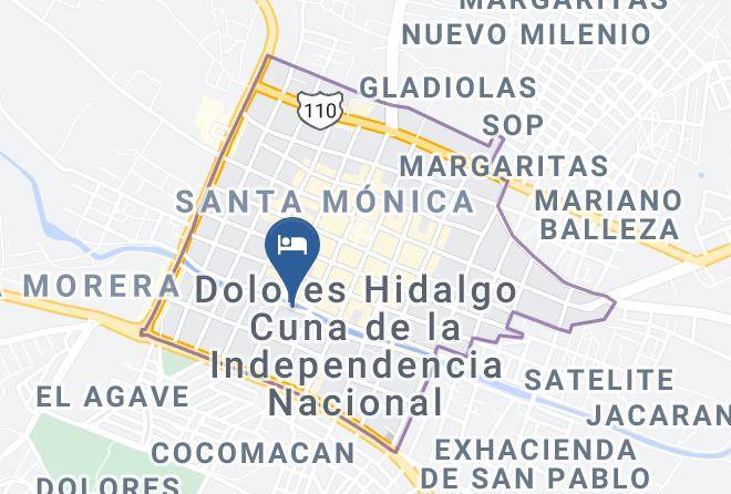 Dolores Hidalgo Cuna De La Independencia Nacional - Hotel El Jazmin De Zanya Maps