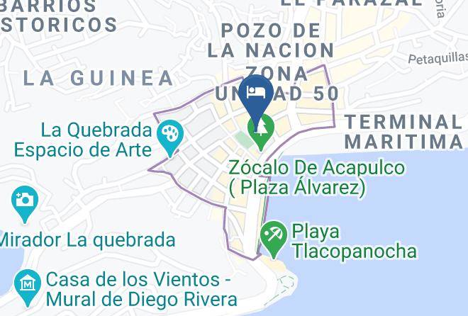 Acapulco De Juarez - Hotel El Kiosco Maps
