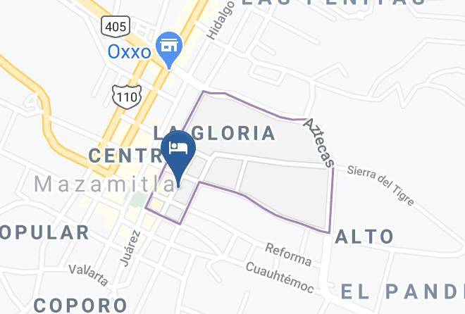 Mazamitla - Hotel El Lenador Maps