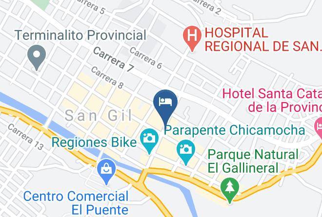 San Gil - Hotel Madrigal Maps
