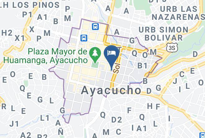 Huamanga - Hotel El Meson De Ayacucho Maps