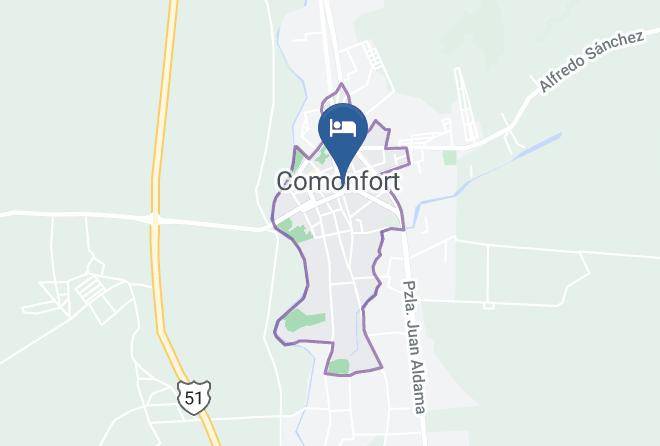 Comonfort - Hotel El Meson De Don Jorge Maps