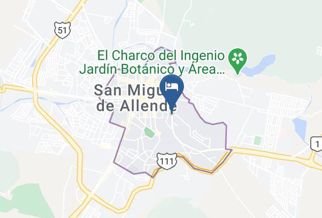 San Miguel De Allende - Hotel El Meson Del Quijote Maps