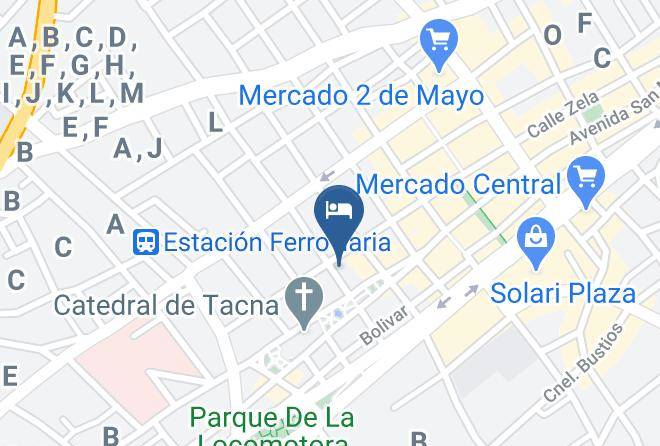 Tacna - Hotel El Meson Maps