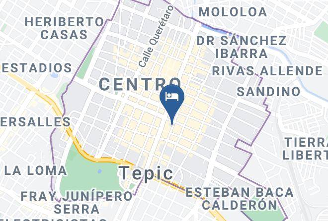 Tepic - Hotel El Mexicano Maps