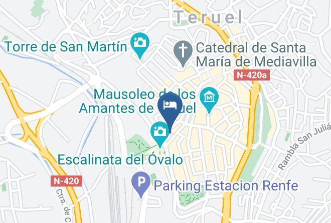 Teruel - Hotel El Mudayyan Maps