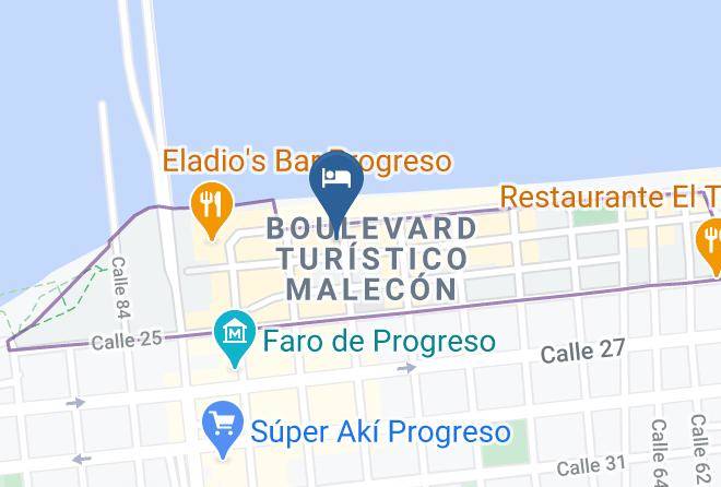 Progreso - Hotel El Navio Maps