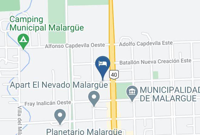 Malargue - Hotel El Nevado Malargue Maps