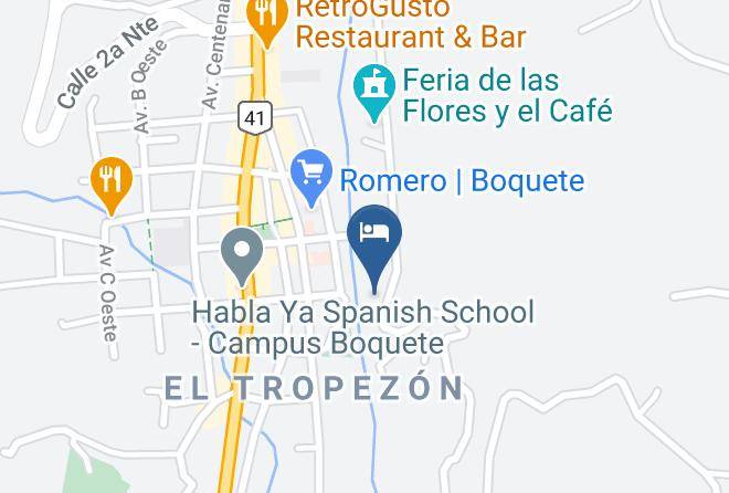 Boquete - Hotel El Oasis Maps