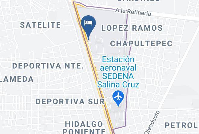 Salina Cruz - Hotel El Parador Maps