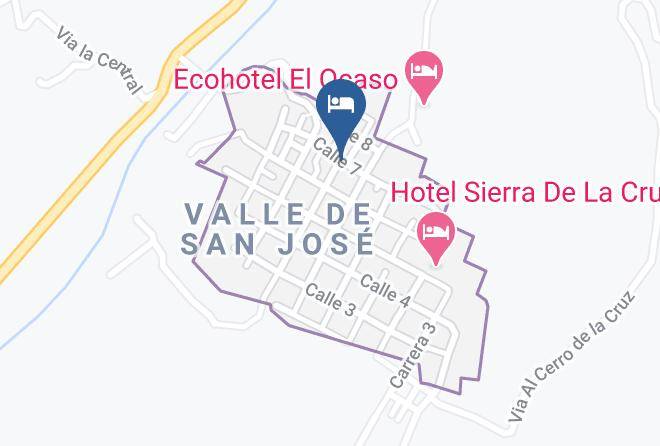 Valle De San Jose - Hotel El Paraiso Del Valle Maps
