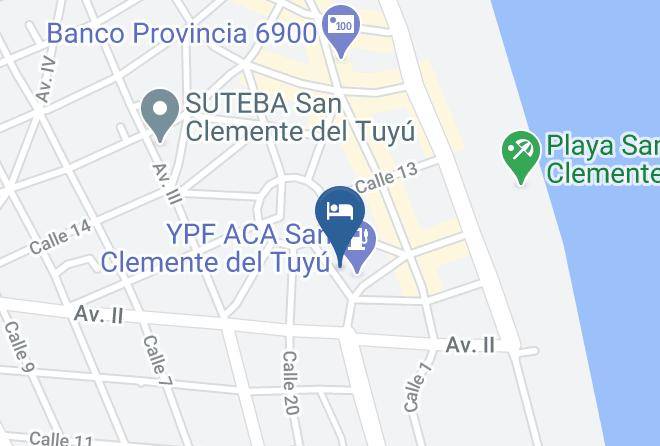 Mar Del Tuyu - Hotel El Parque Maps