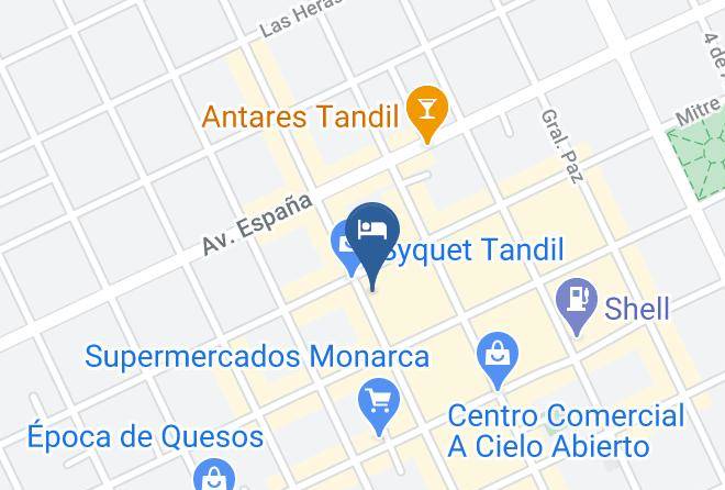 Tandil Partido - Hotel El Pasajero Maps