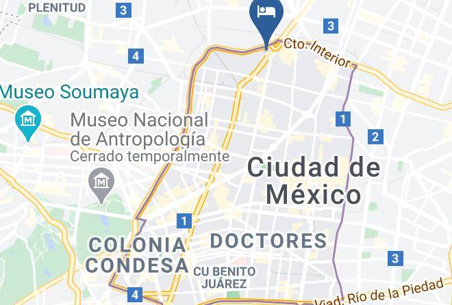 Cuauhtemoc - Hotel El Patio Cdmx Maps