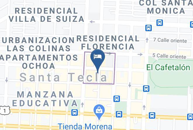 Nueva San Salvador - Hotel El Patio De Don Moncho Maps