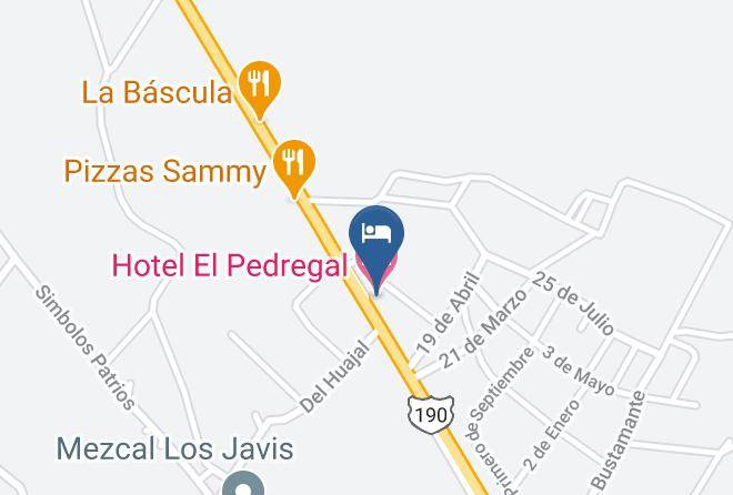 Santiago Matatlan - Hotel El Pedregal Maps