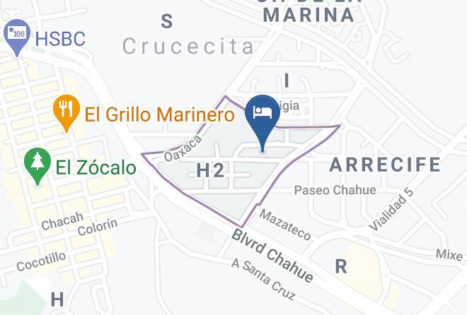 Santa Maria Huatulco - Hotel El Pescador Huatulco Maps