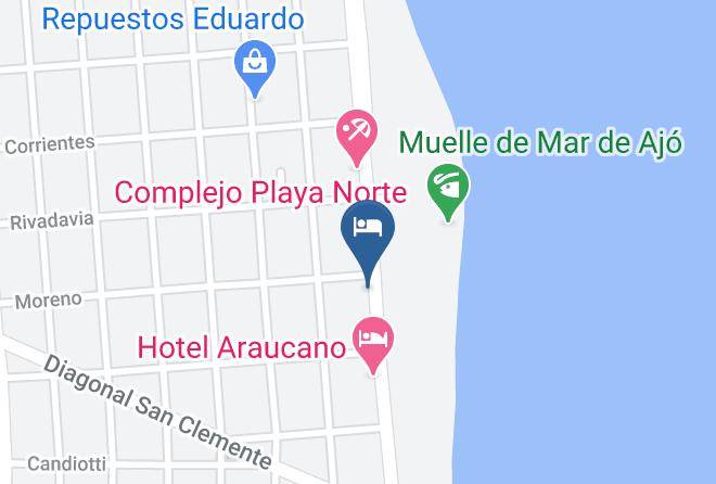 Mar Del Tuyu - Hotel El Pescador Maps