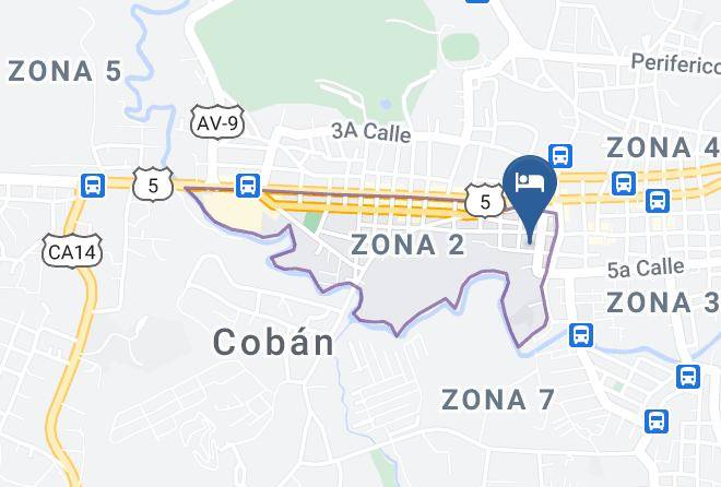 Coban - Hotel El Portal Coban Maps