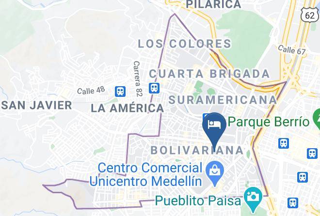 Medellin - Hotel El Porton De San Joaquin Maps