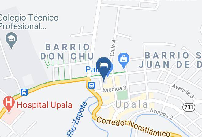 Upala - Hotel El Pueblo Upala Maps