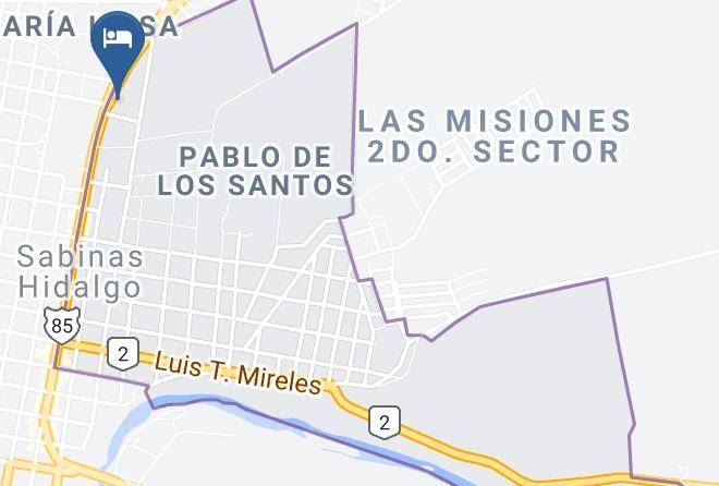 Sabinas Hidalgo - Hotel El Rancho Maps