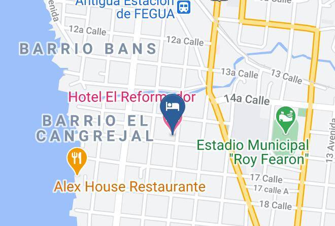 Puerto Barrios - Hotel El Reformador Maps