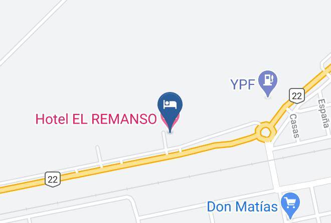 Villarino Partido - Hotel El Remanso Maps