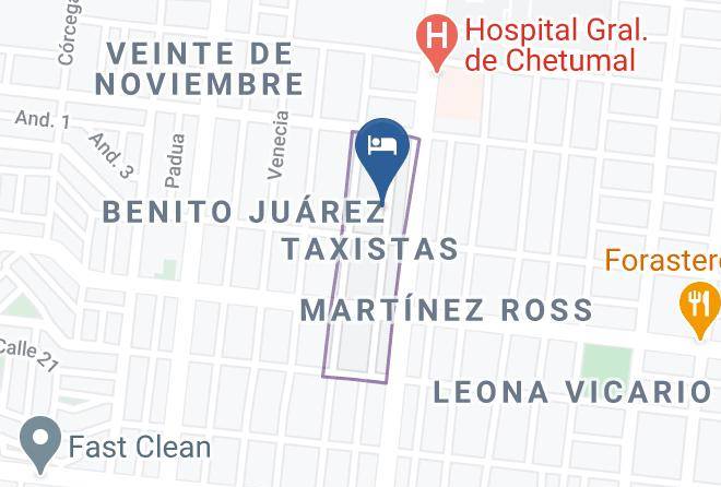 Othon P Blanco - Hotel El Rey Maps