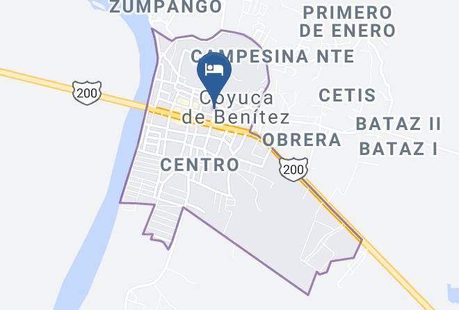 Coyuca De Benitez - Hotel El Rey Maps