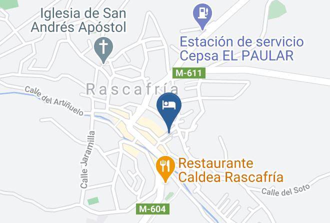 Madrid - Hotel El Rincon De Rascafria Maps