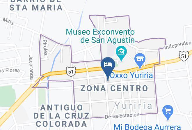 Yuriria - Hotel El Rinconcito Yuriria Guanajuato Maps