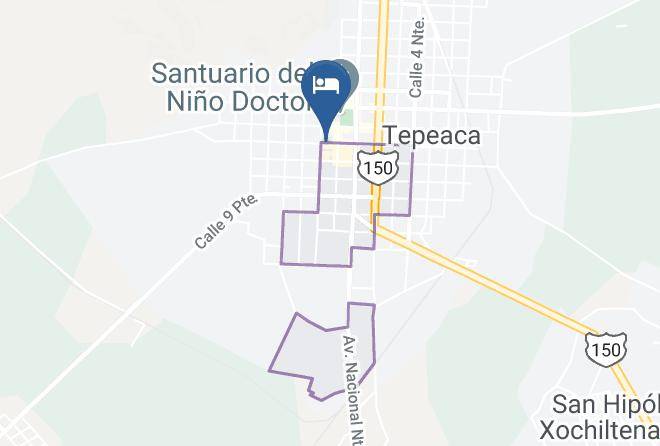 Tepeaca - Hotel El Rollo Maps