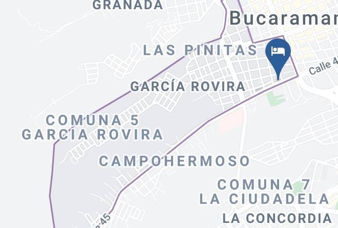 Bucaramanga - Hotel El Rubi Maps