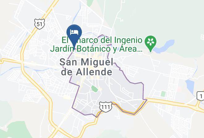 San Miguel De Allende - Hotel El Secreto Maps