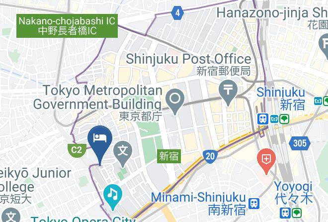 Shinjuku Ward - Hotel El Shinjuku 6 Maps