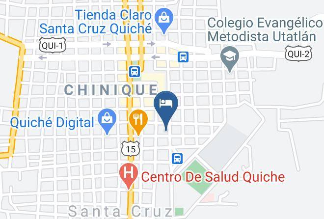 Santa Cruz Del Quiche - Hotel El Sitio Maps