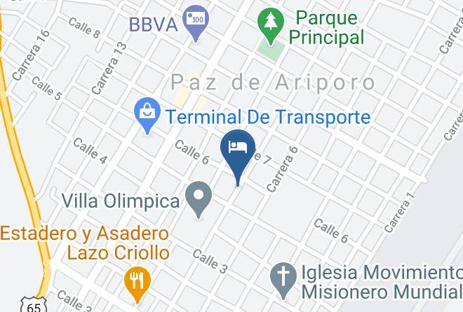Paz De Ariporo - Hotel El Tesoro Del Llano Maps