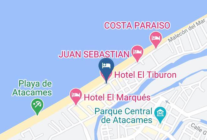 Atacames - Hotel El Tiburon Maps