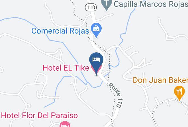 Hotel El Tike Map