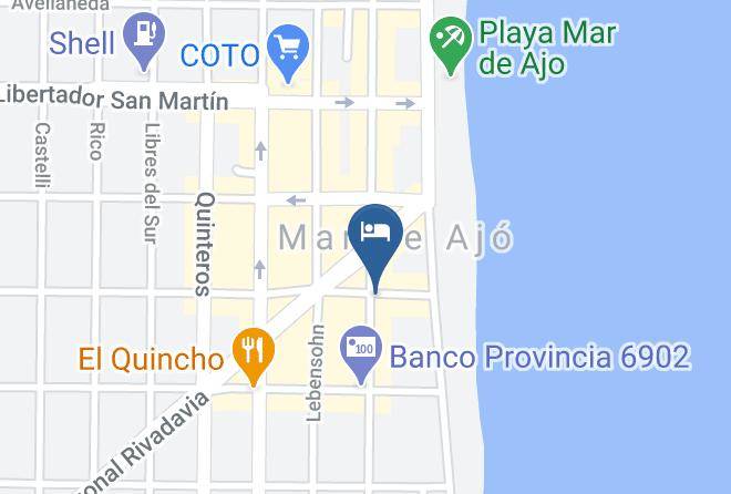 Mar Del Tuyu - Hotel El Trebol Maps