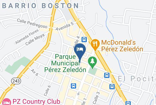 Perez Zeledon - Hotel El Valle Maps