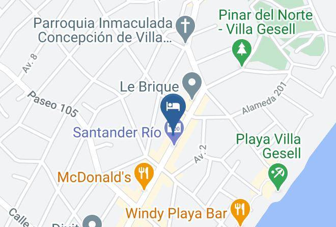 Villa Gesell - Hotel El Velero Maps